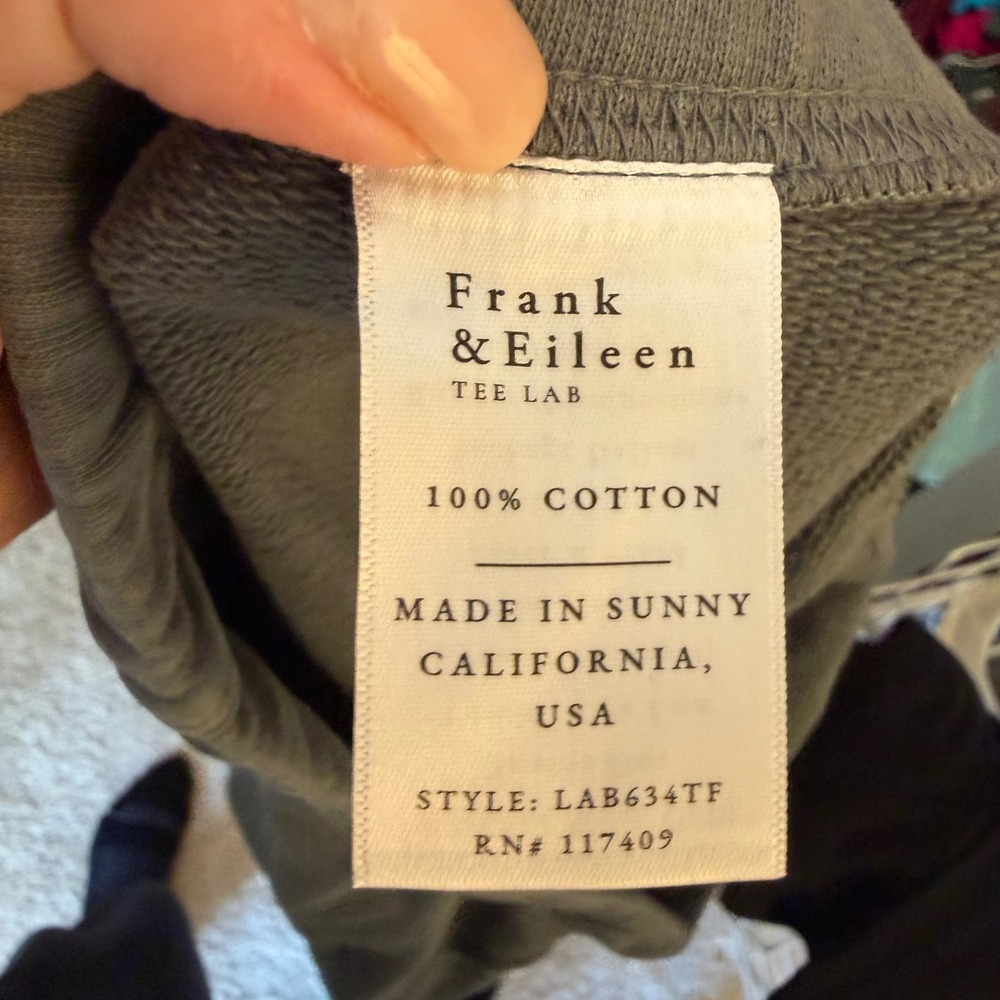 Frank & Eileen Catherine Favorite Sweatpants Womens XL Gray Wide Leg Old Money - Picture 7 of 8